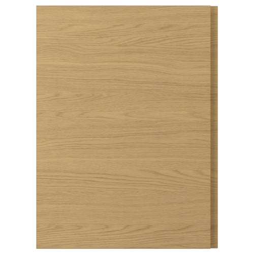 VOXTORP דלת, גוון אלון ידית אנכית, 60x80 ס"מ