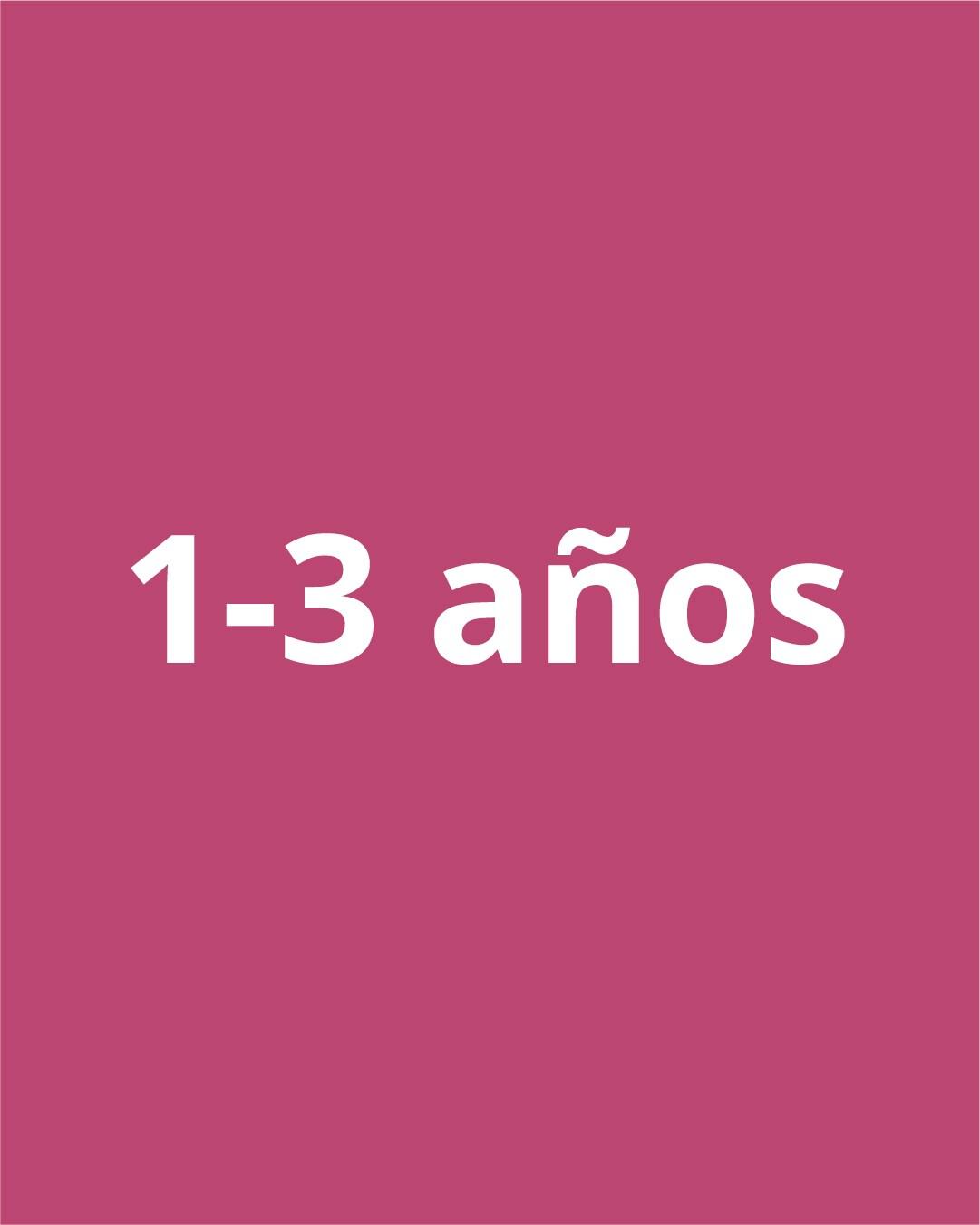 1 a 3 años