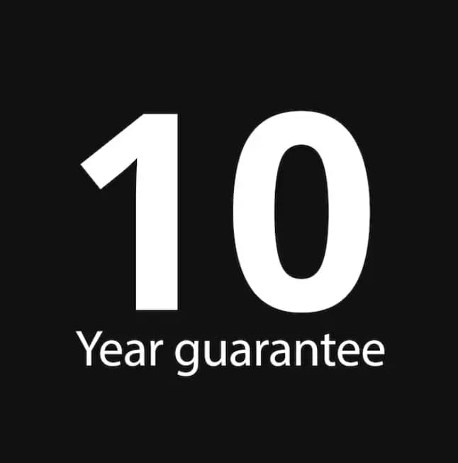 10 year guarantee on all sofas