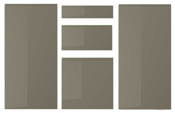 VOXTORP high-gloss dark gray-brown