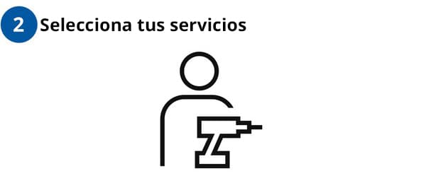 2. Realiza la compra y selecciona tus servicios