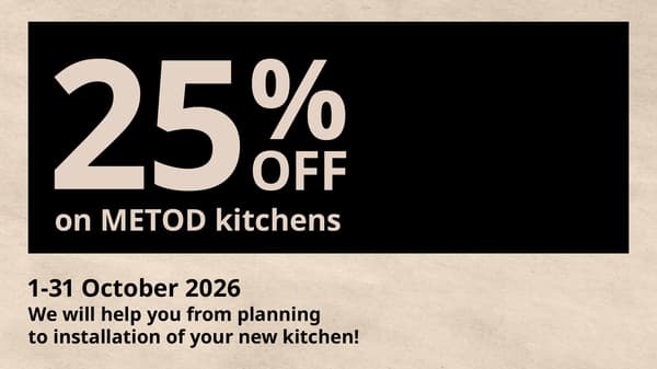 25% off metod kitchens
