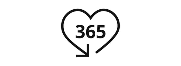365-Day Return icon. The number 