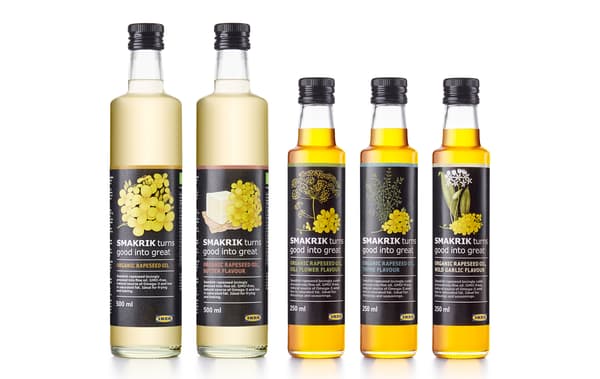 5 variétés différentes dans la nouvelle gamme d’huiles SMAKRIK.