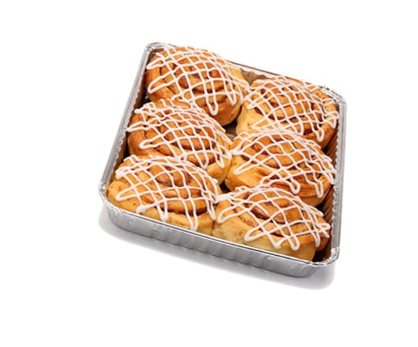 6 cinnamon buns