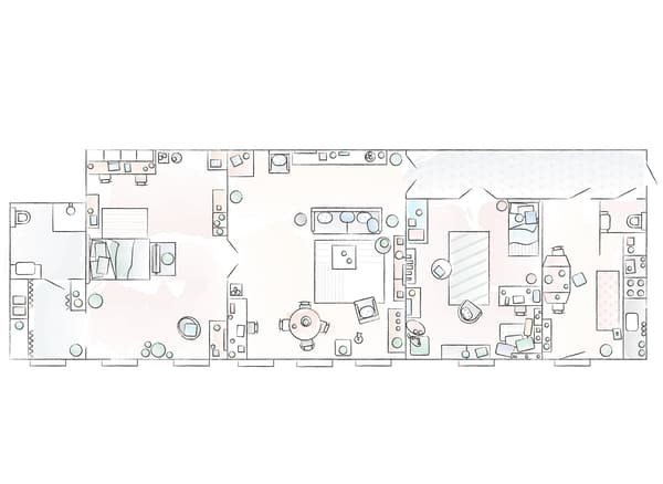 A floorplan of Dagmara’s home.