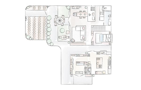 A floorplan of Minako’s home in Japan