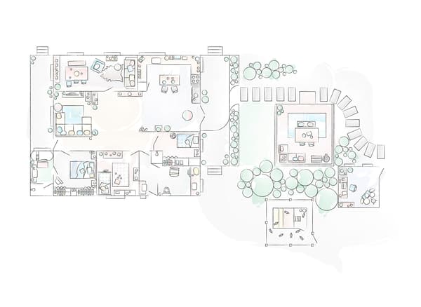 A floorplan of Nici’s home.