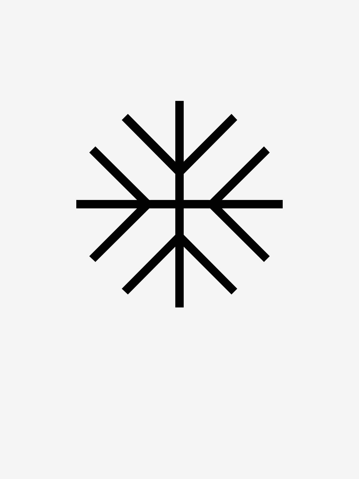 A freezer-safe symbol in black