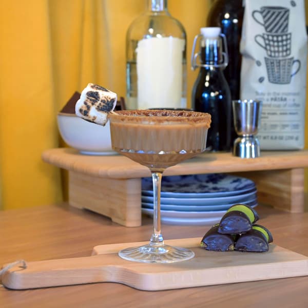 A freshly prepared Espresso Martini
