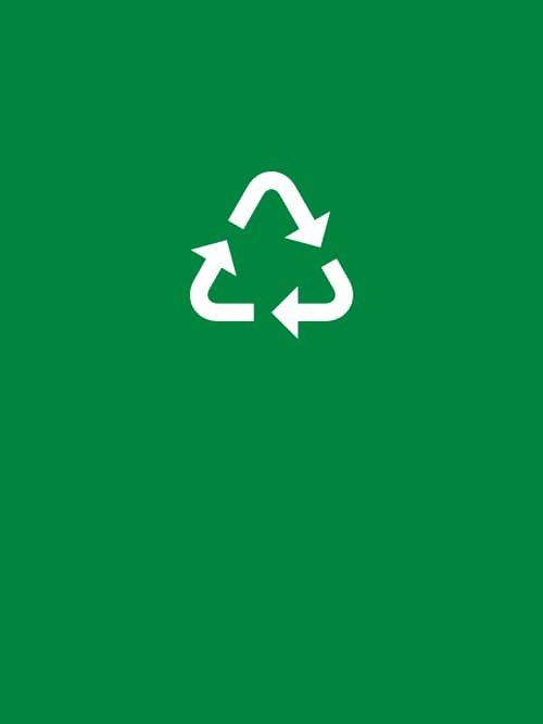 A green image with the icon of our Removal & recycling service