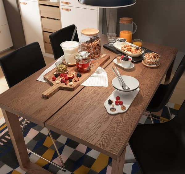 a large dining table