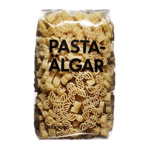 A package of PASTAÄLGAR elk shaped pasta against a white background.