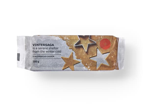 A packet of gingerbread dough.
