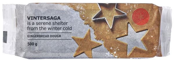 A packet of gingerbread dough.