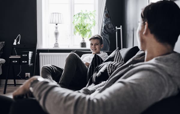 A portrait of Arvid and Axel