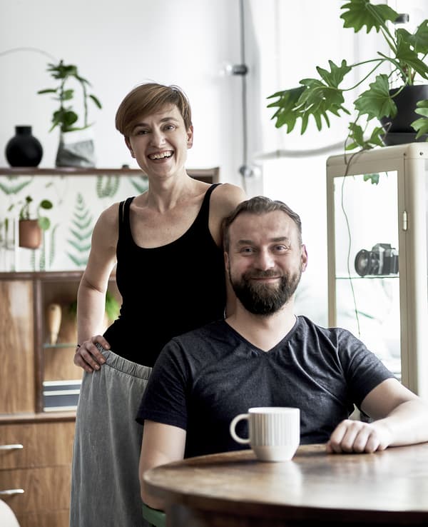 A portrait of Dagmara and her husband Krzysztof.