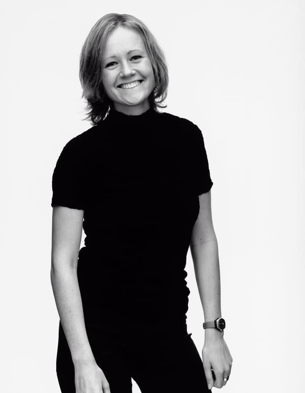 A portrait of Monika Mulder.