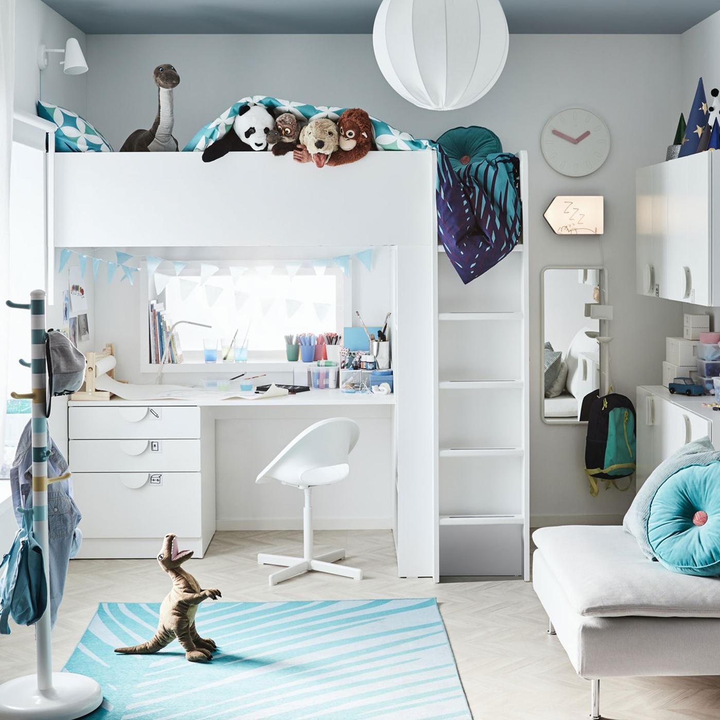 A small children’s bedroom with plenty of personality