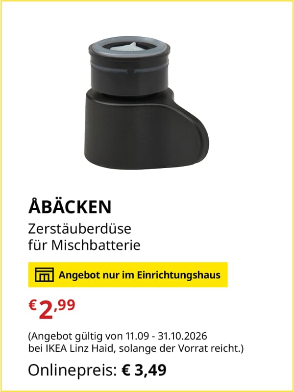 ÅBÄCKEN Zerstäuberdüse 
für Mischbatterie