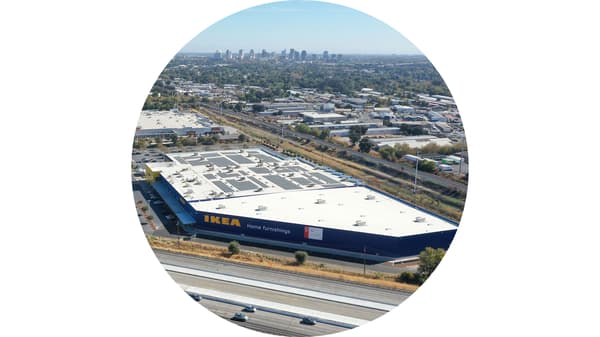 Aerial view of IKEA West Sacramento
