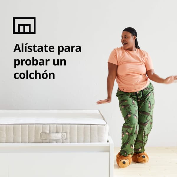 Alistate para probar un colchon 