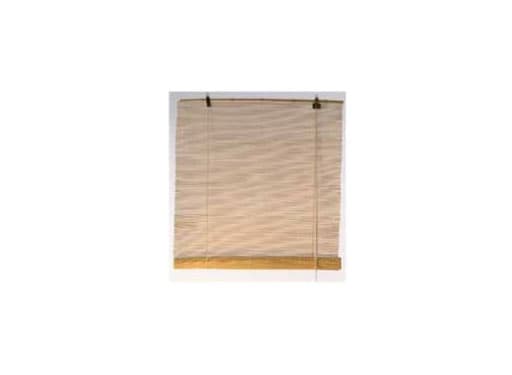 An example of a roll-up blind against a white background.