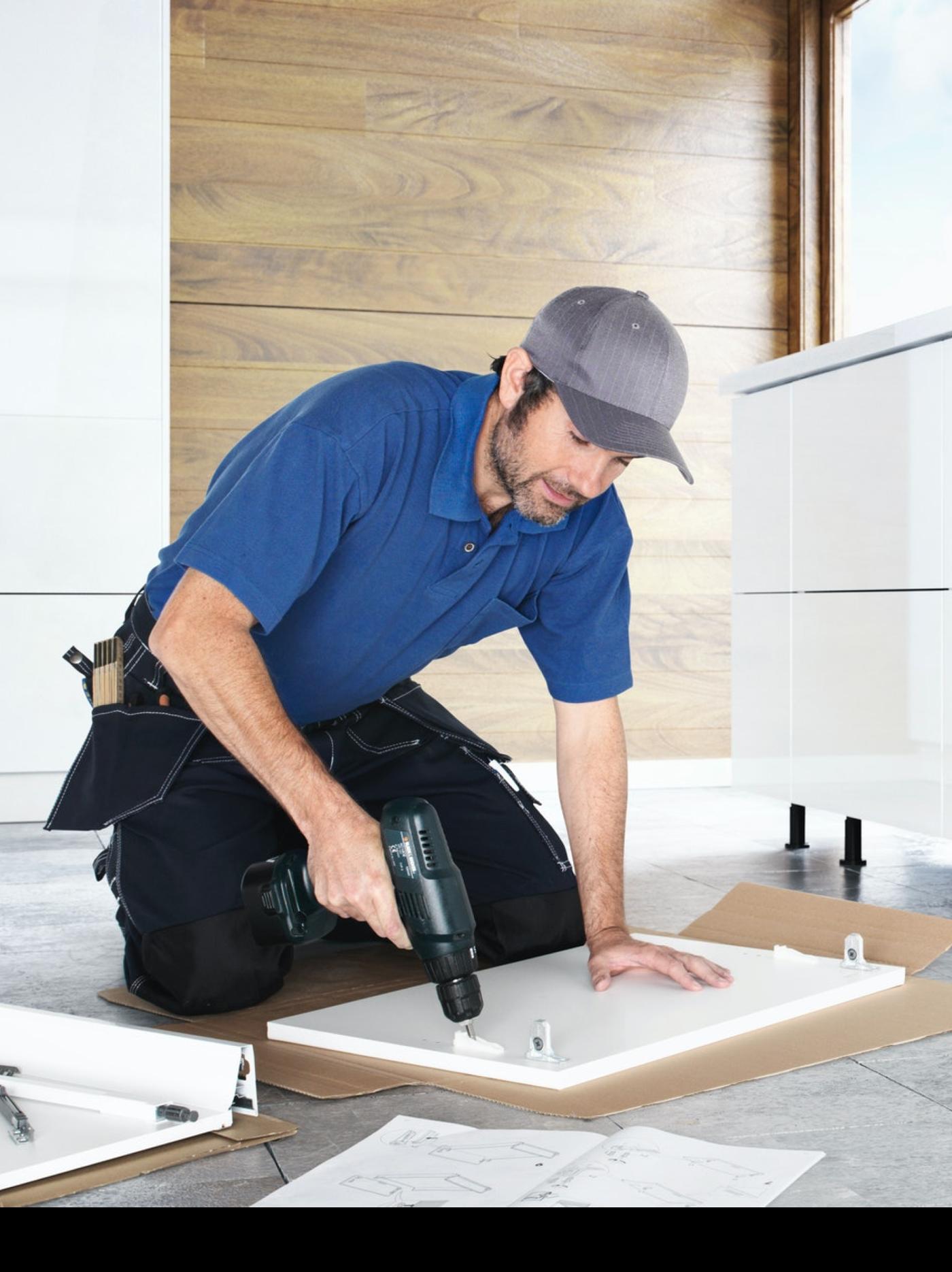 An IKEA coworker providing assembly services