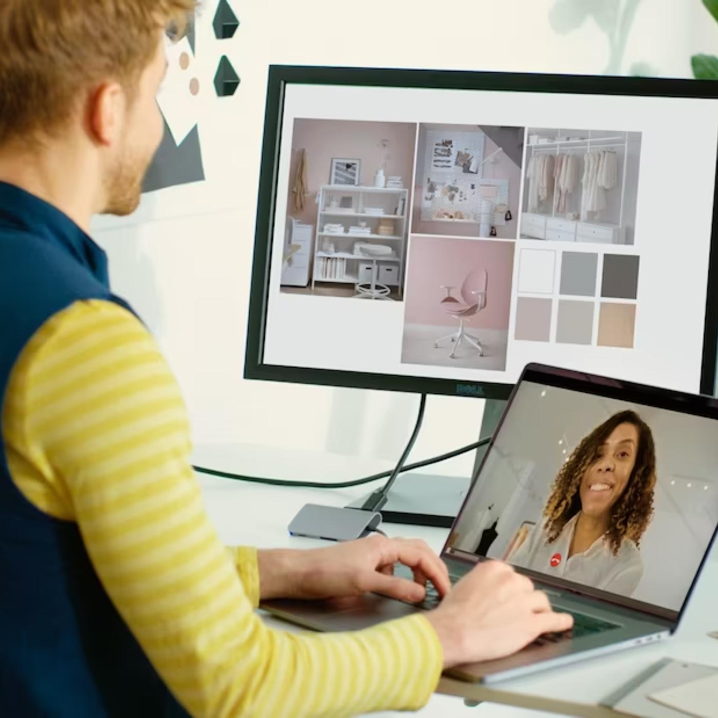 An online interior design appointment.