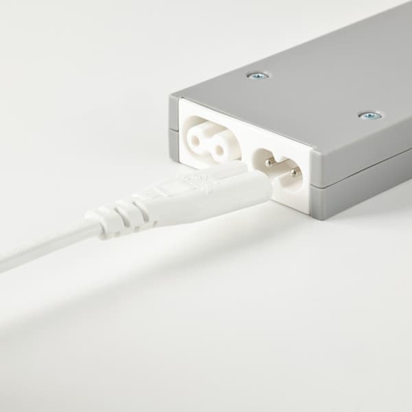 ANSLUTA power supply cord plugging into a TRÅDFRI LED driver