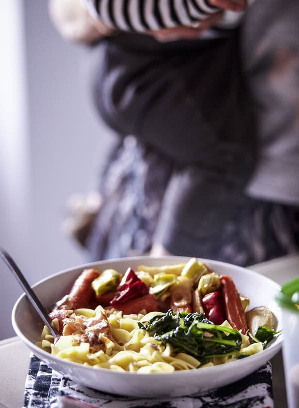 Ask each guest to bring a plate for a variety-filled spread