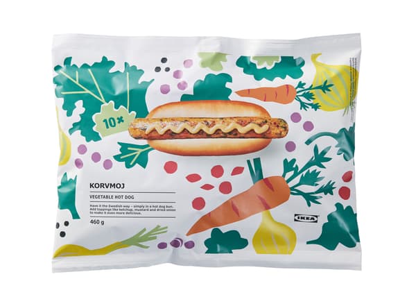 Balení vegeteriánského hot dogu 