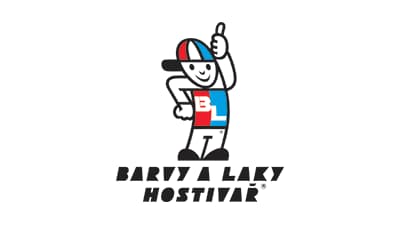 BARVY LAKY HOSTIVAŘ logo.
