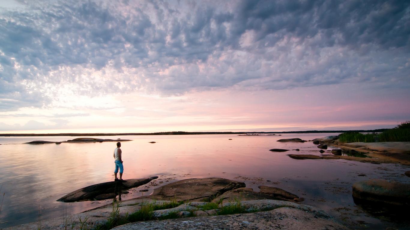 Beautiful sunset landscape