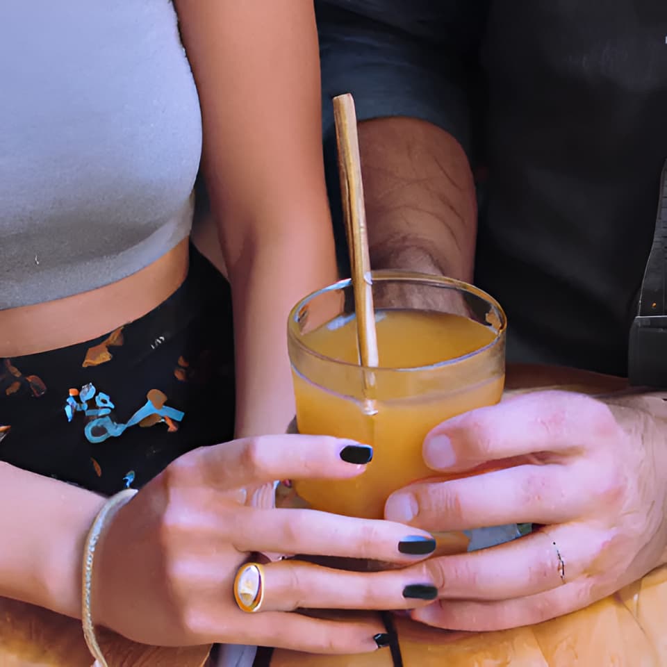 Bebida en un vaso