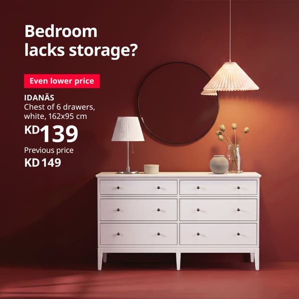 BEdroom lacks storage? 