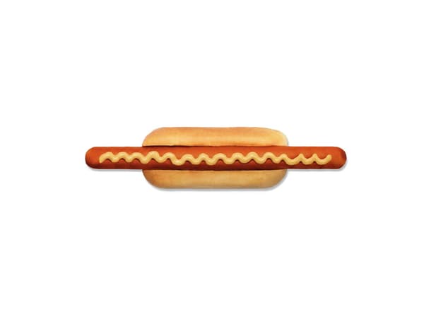 Beef hotdog