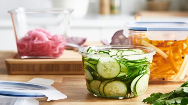 Bekas makanan kaca dan plastik IKEA 365+
