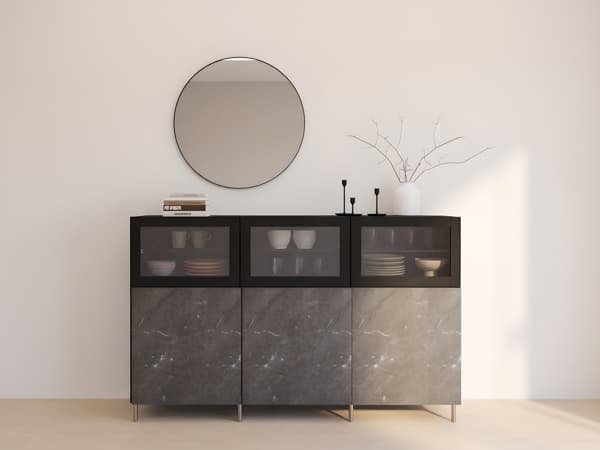 BESTÅ Storage combination with glass door