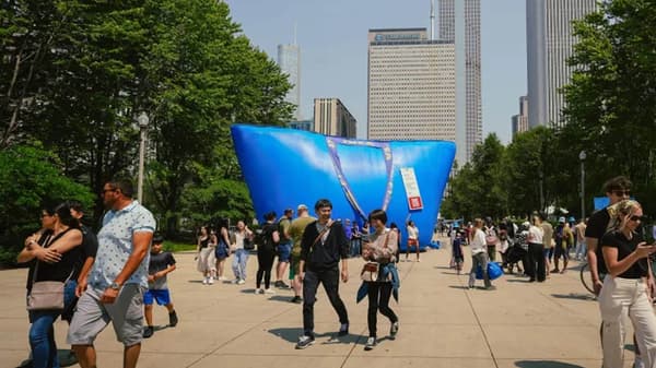 big blue bag
