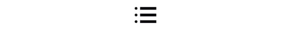 Black and white vector icon of a hamburger list, to illustrate IKEA home design service