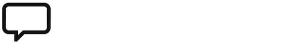 black outline of a speech bubble