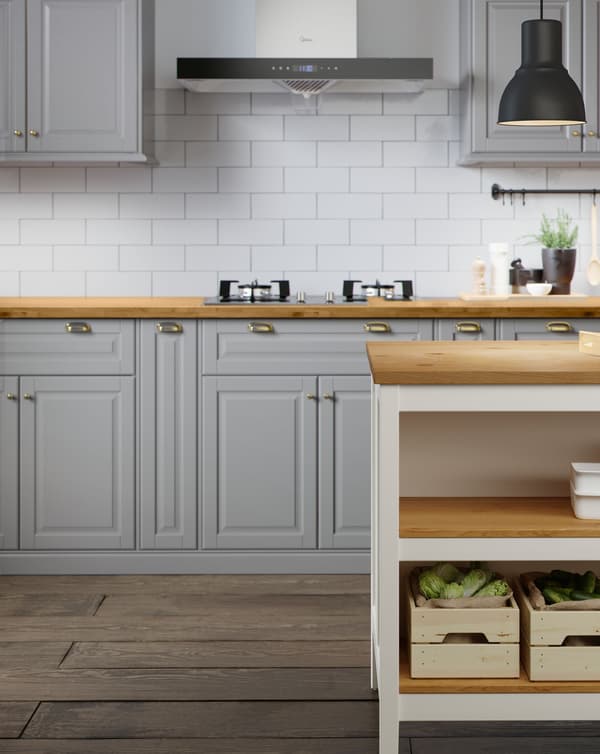 BODBYN drawer and TORNVIKEN kitchen island