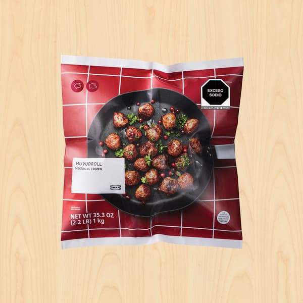 Bolsa de albóndigas suecas de carne congeladas