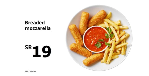 Breaded mozzarella