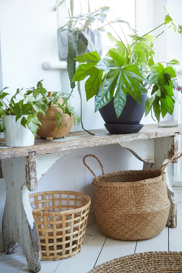 Bring outdoor furniture in.