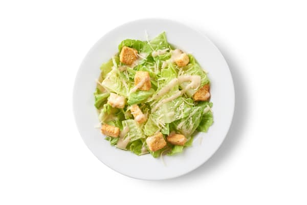 Caesar salad, Romaine Lettuce, Shredded Parmesan, and Homestyle Croutons