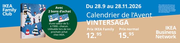 calendrier de l'avent offre family
