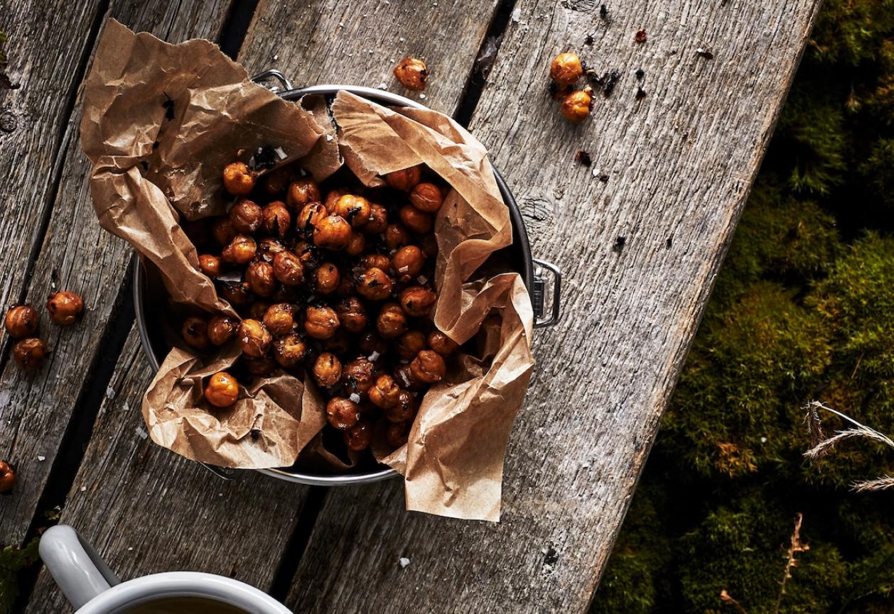 Chai and chilli toasted chickpeas