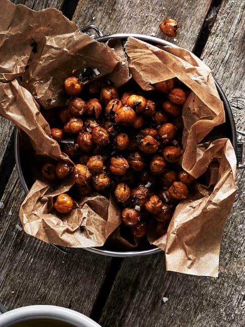 Chai and chilli toasted chickpeas.